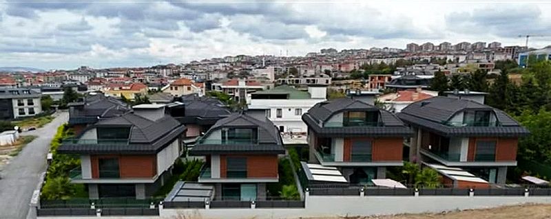 Beylikdüzü Villa Projesi · Villa sıraları ve peyzaj